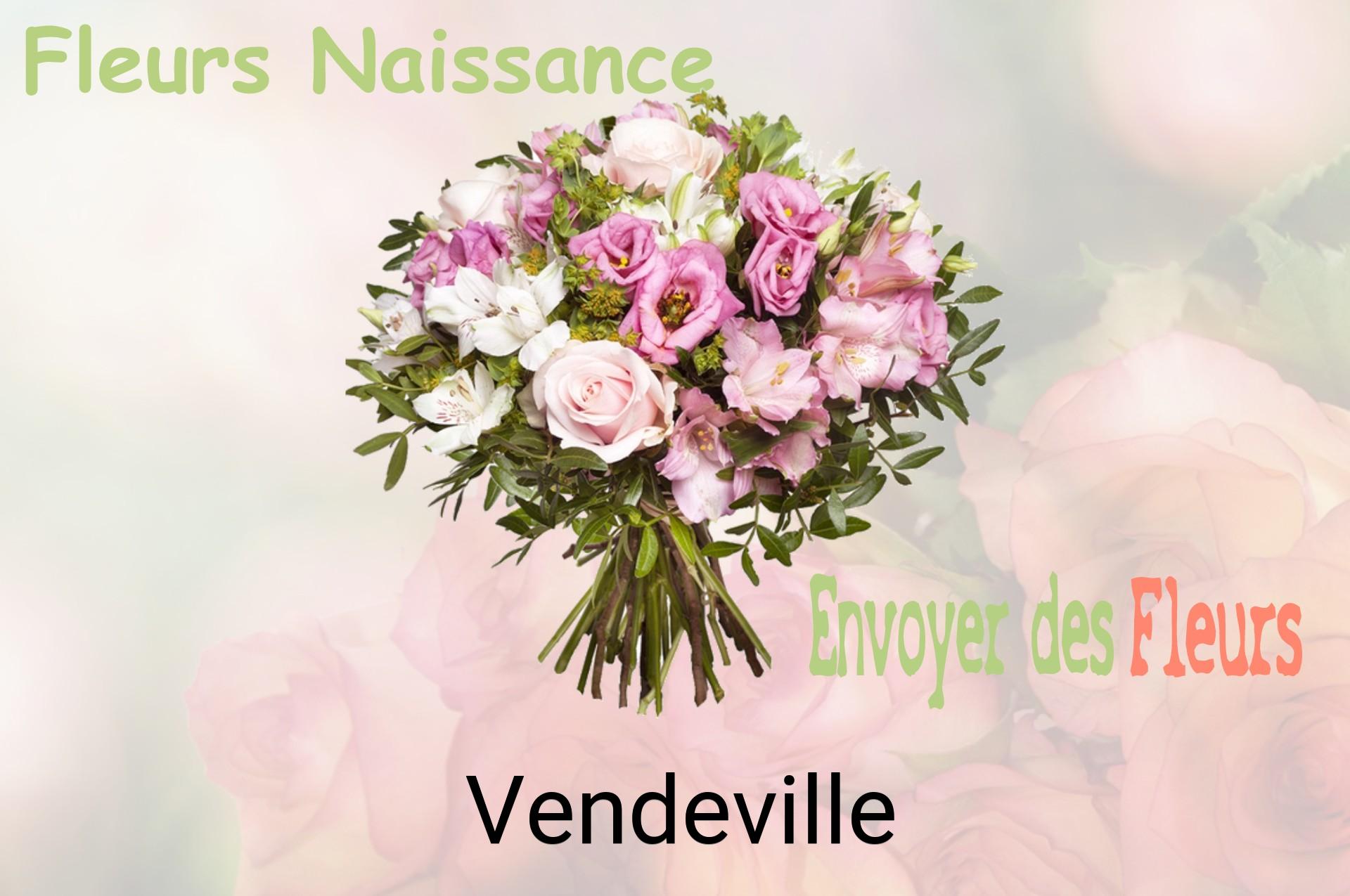 Bouquet de fleurs de naissance livré à Vendeville